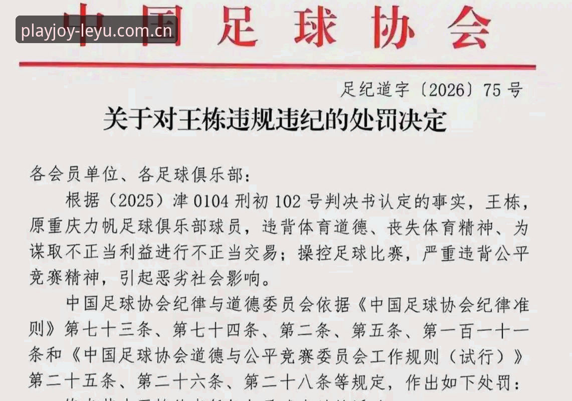 乐鱼官网入口 足协第三批禁足名单解析:从17人终身禁赛看中国足球整治的5个关键细节